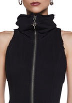 Warp Sleeveless Cargo Jumpsuit