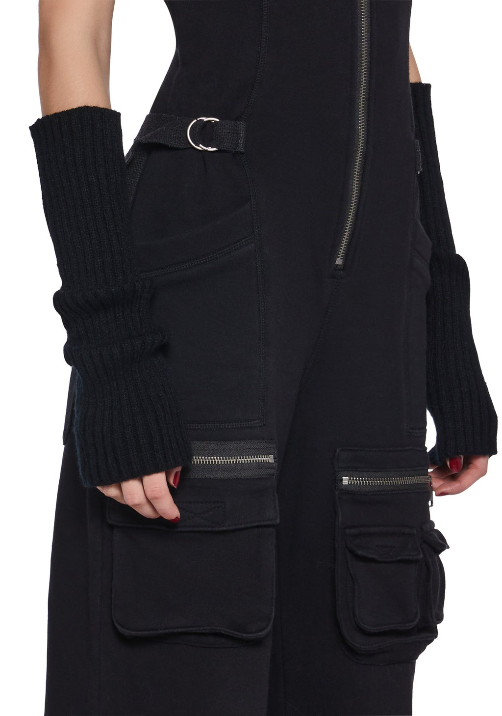 Warp Sleeveless Cargo Jumpsuit