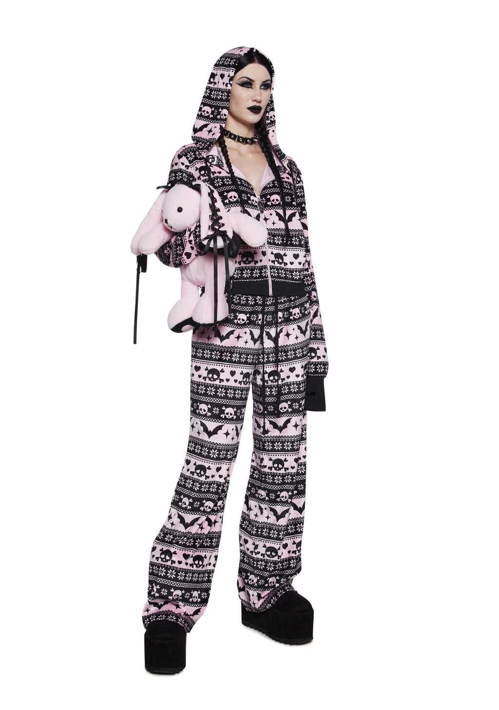 Deck The Skulls Zip-Up Hoodie