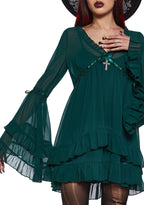 Real Divinity Mini Dress – Green