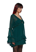 Real Divinity Mini Dress – Green