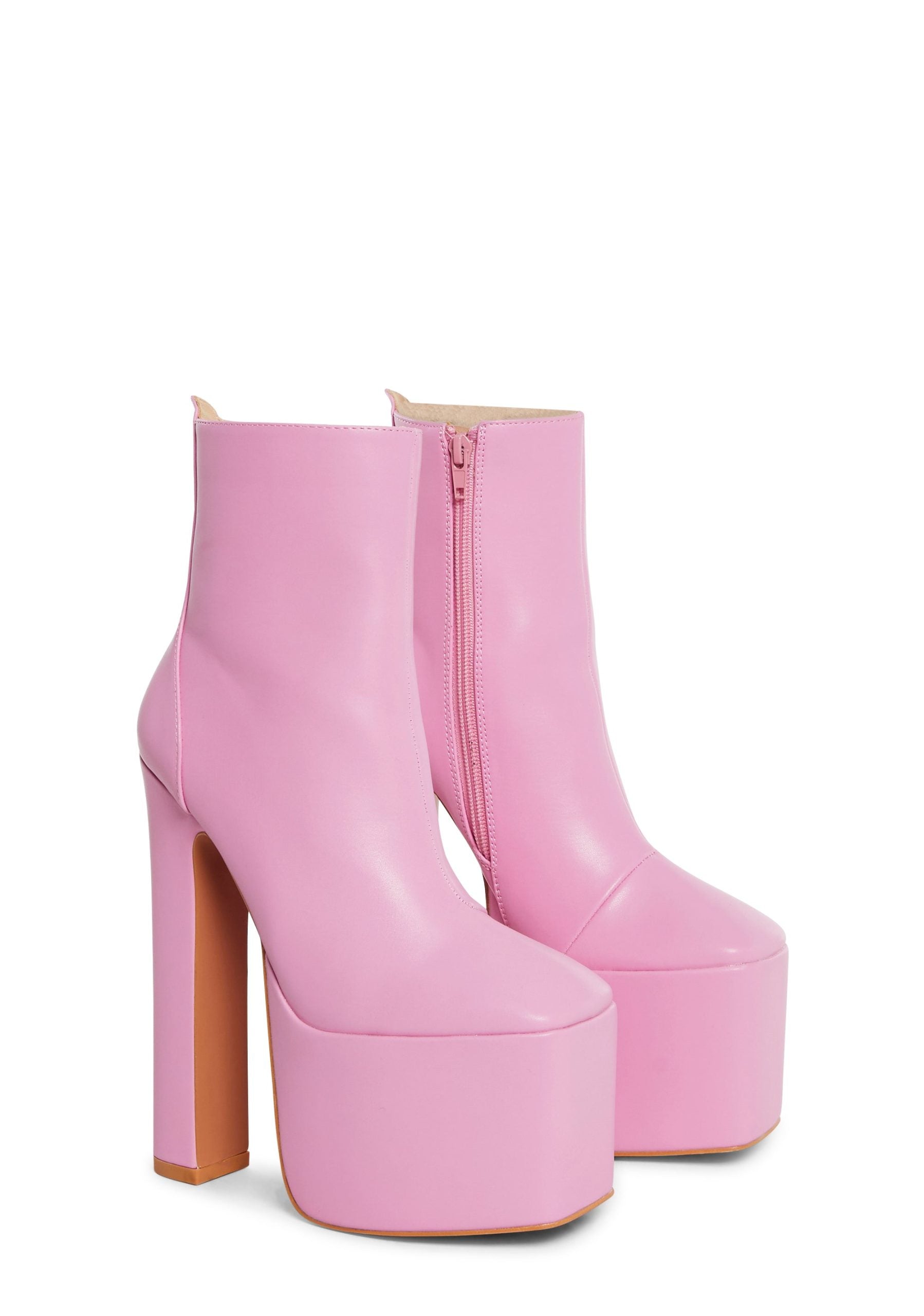 Pretty Prim Ankle Boots – Pink