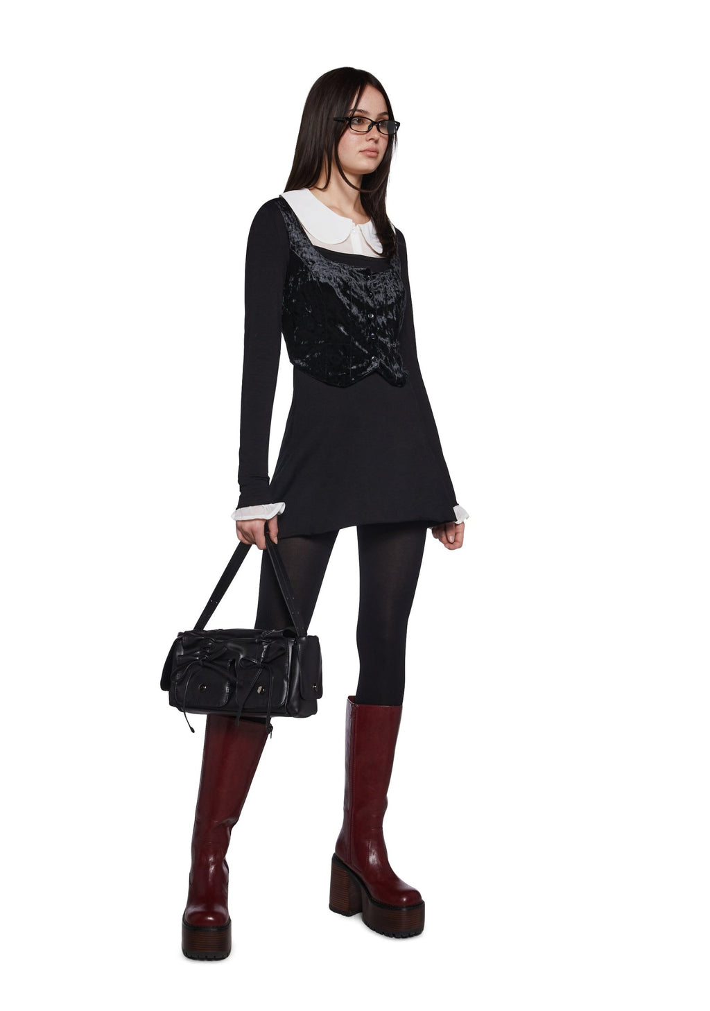 Decoded Messages Dress And Vest Set