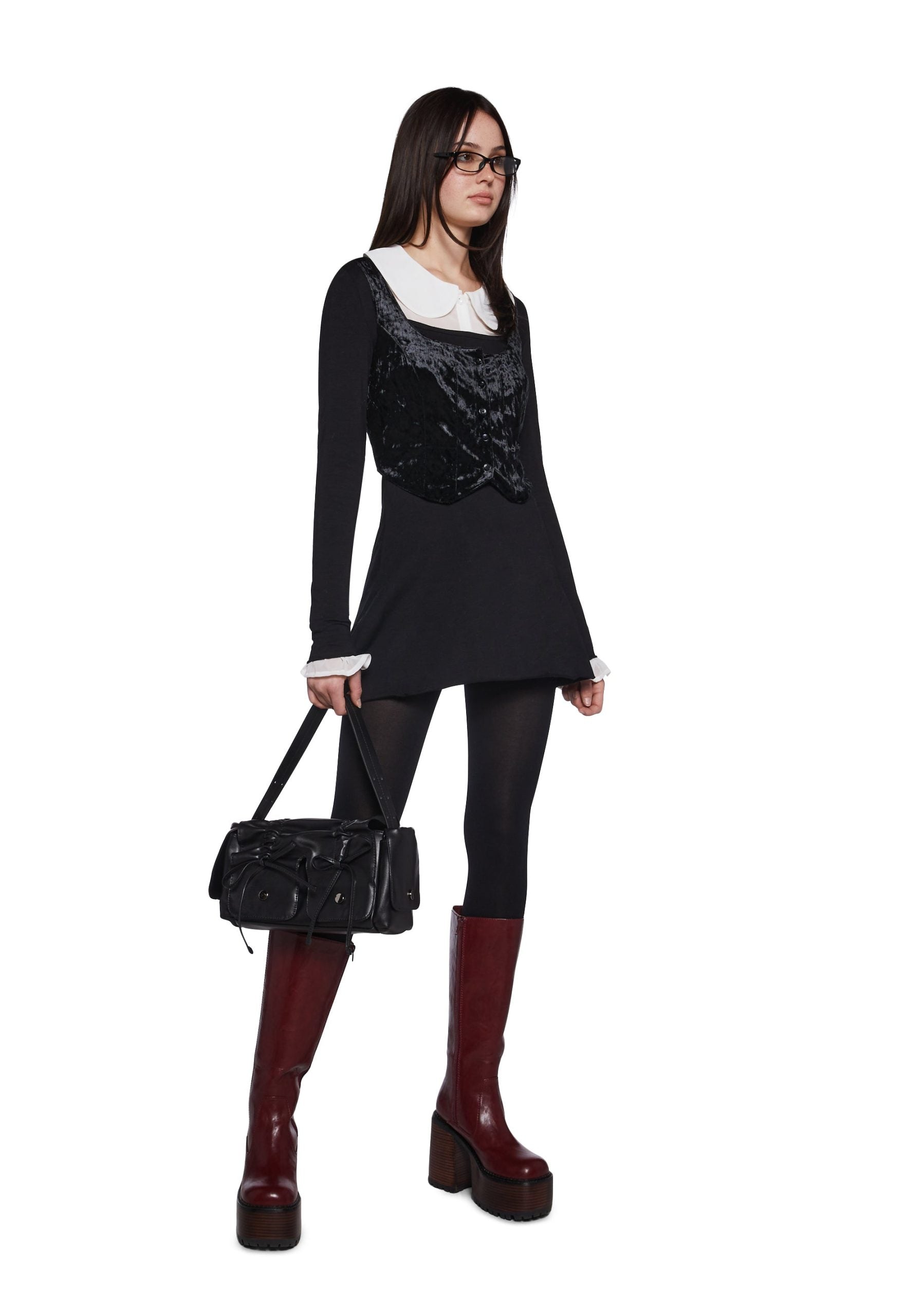Decoded Messages Dress And Vest Set