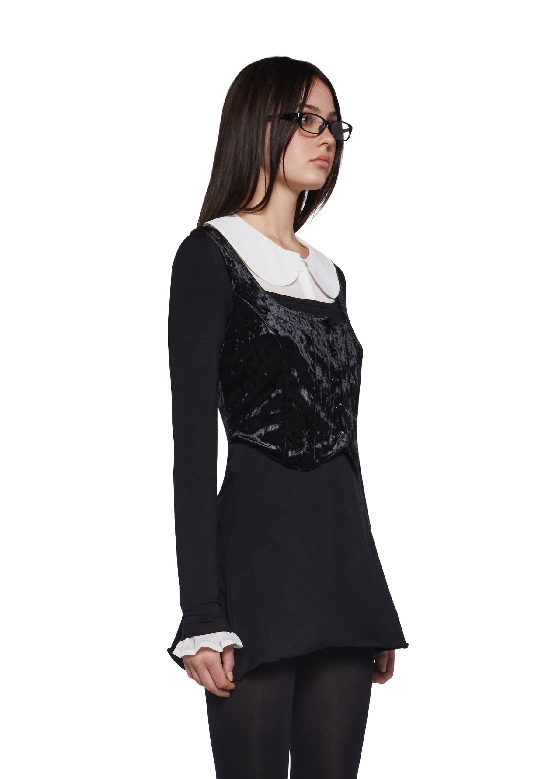 Decoded Messages Dress And Vest Set