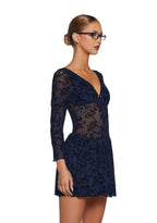 Letters Never Sent Mini Dress – Dark Blue