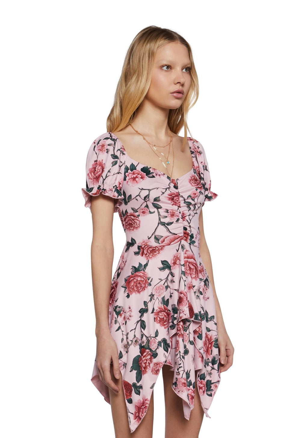Chasin’ Rainbows Mini Dress – Pink Floral