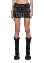 Joan Buckle Mini Skirt