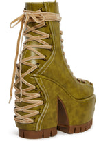 Woodland Lucid Dream Corset Boots – Green