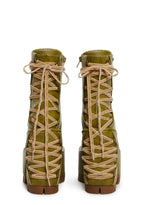 Woodland Lucid Dream Corset Boots – Green