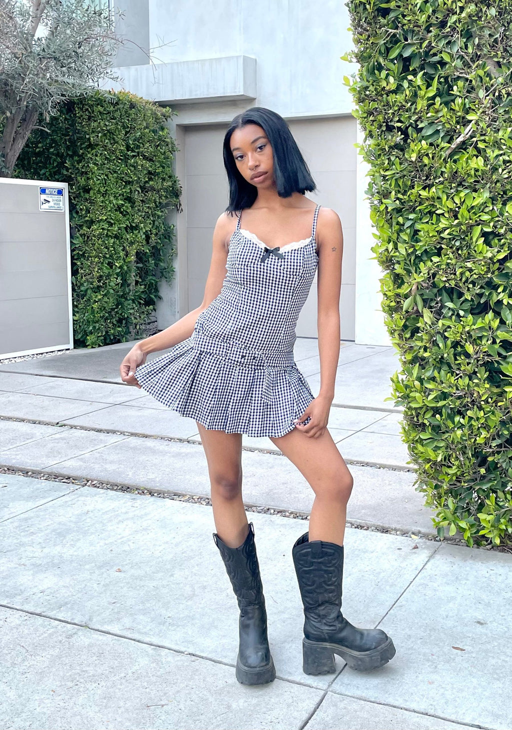 Love Spark Gingham Dress