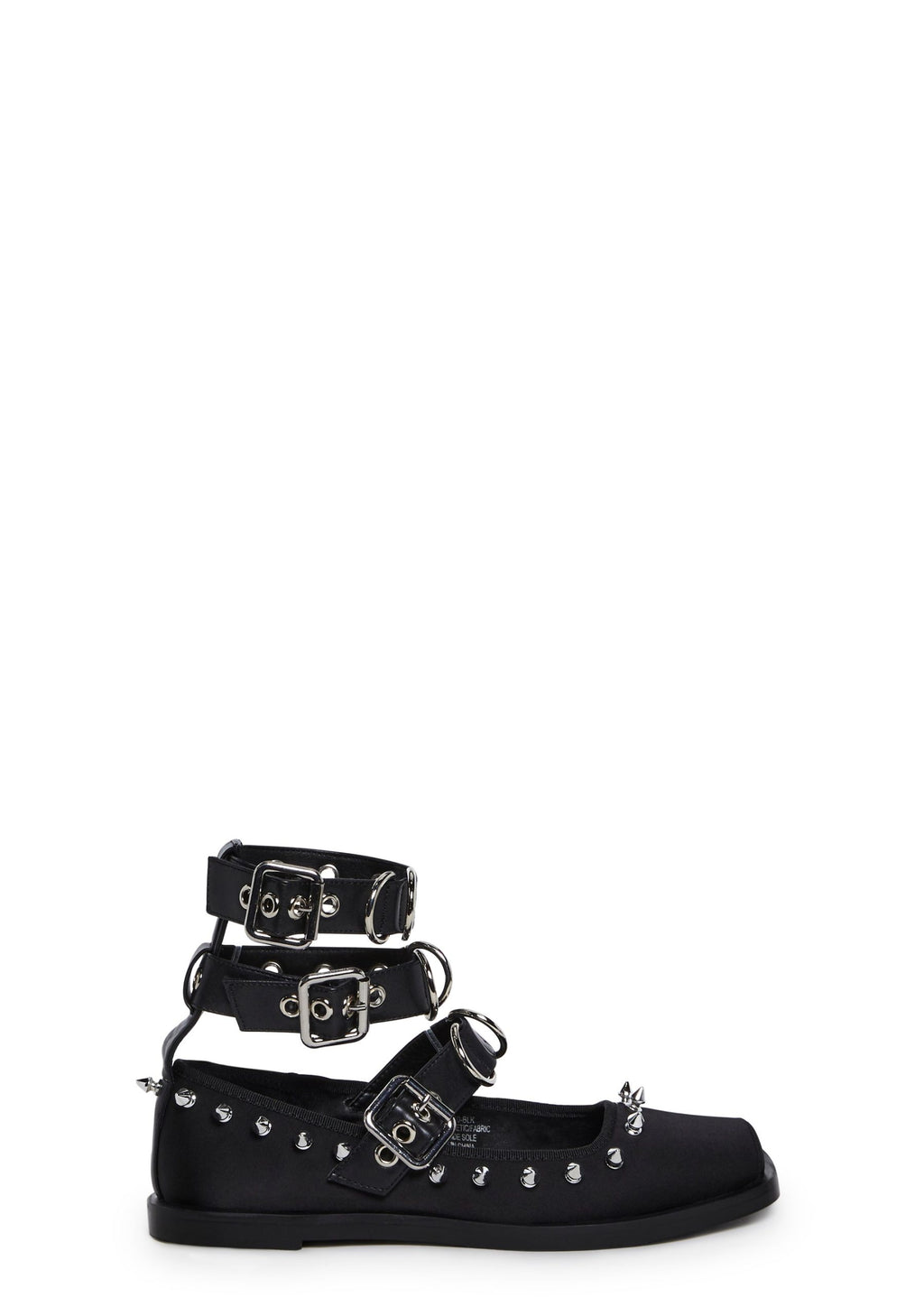 Killer Ballerina Ballet Flats – Black
