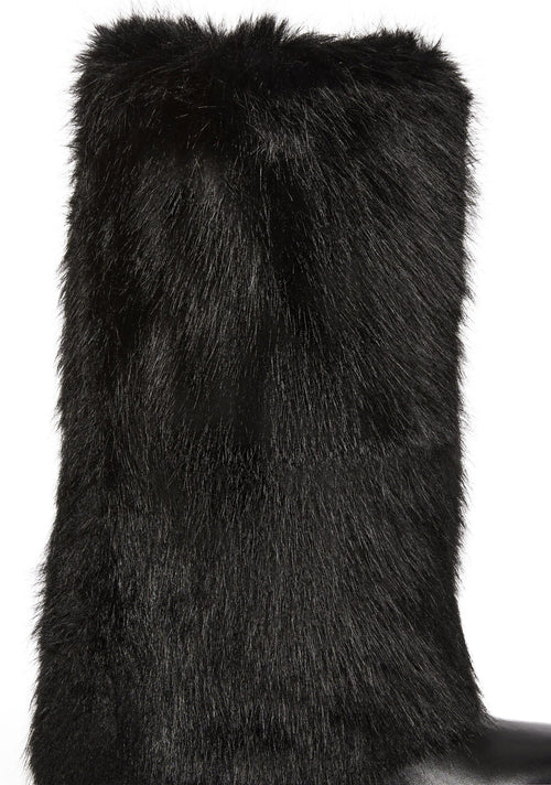 Ahsoka Foldover Flat Boots – Black
