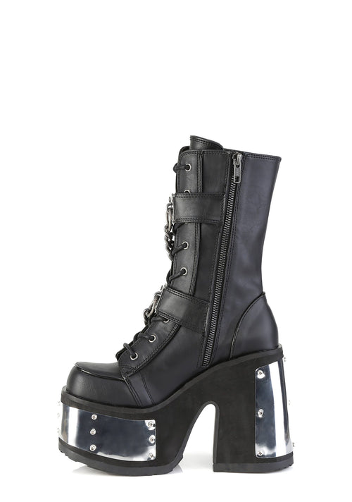 Camel-120 Platform Ankle Boots