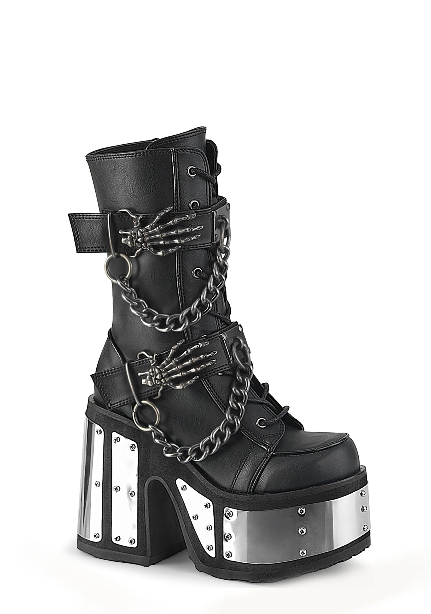 Camel-120 Platform Ankle Boots