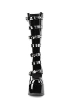 Camel-223 Platform Glow In The Dark Knee High Boots