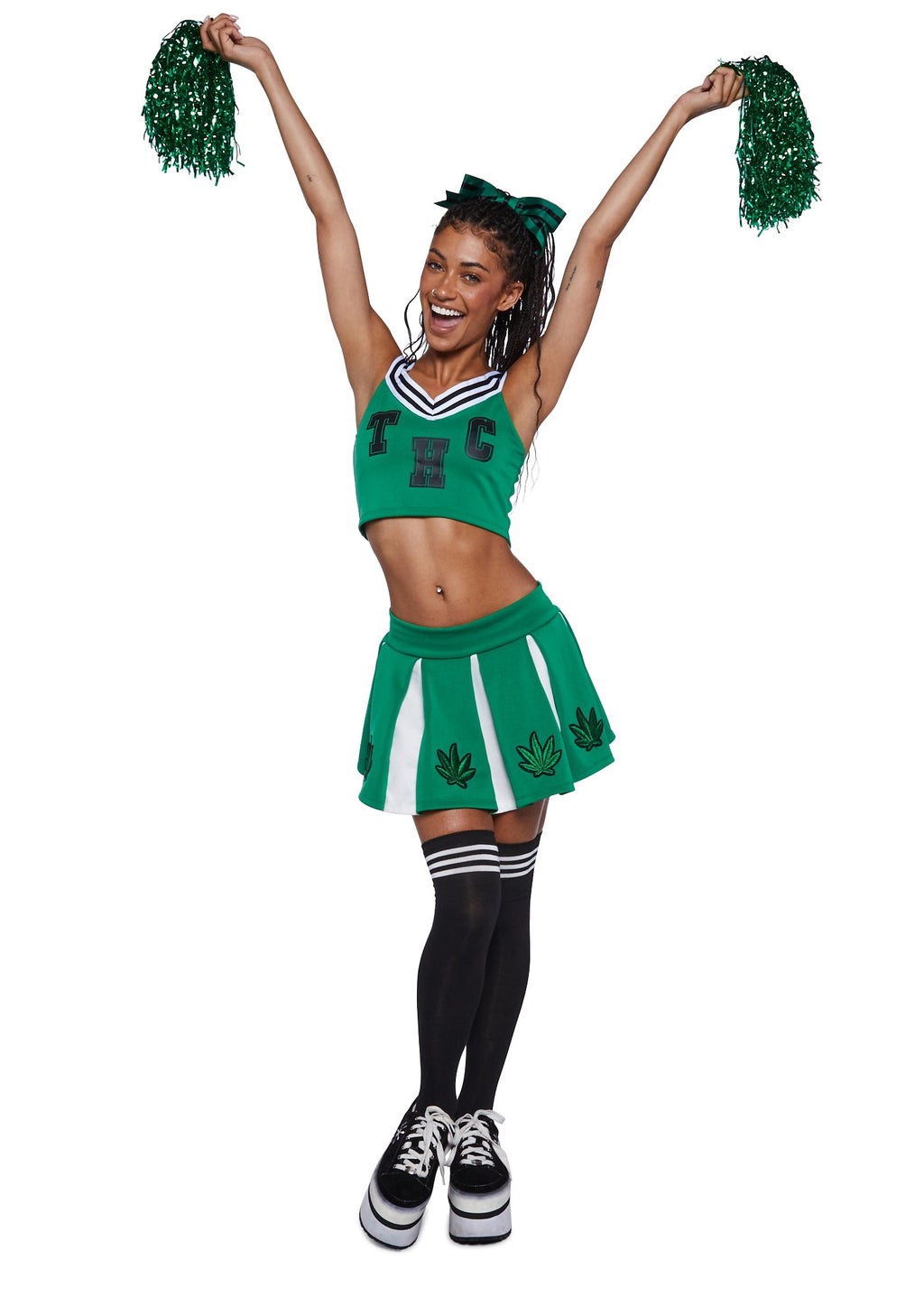 High Spirited Cheerleader Costume Set