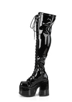 Camel-300 Platform Thigh High Boots