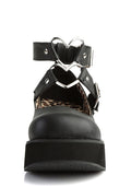 Spirite-02 Platform Mary Janes – Black
