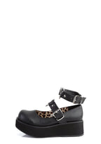 Spirite-02 Platform Mary Janes – Black
