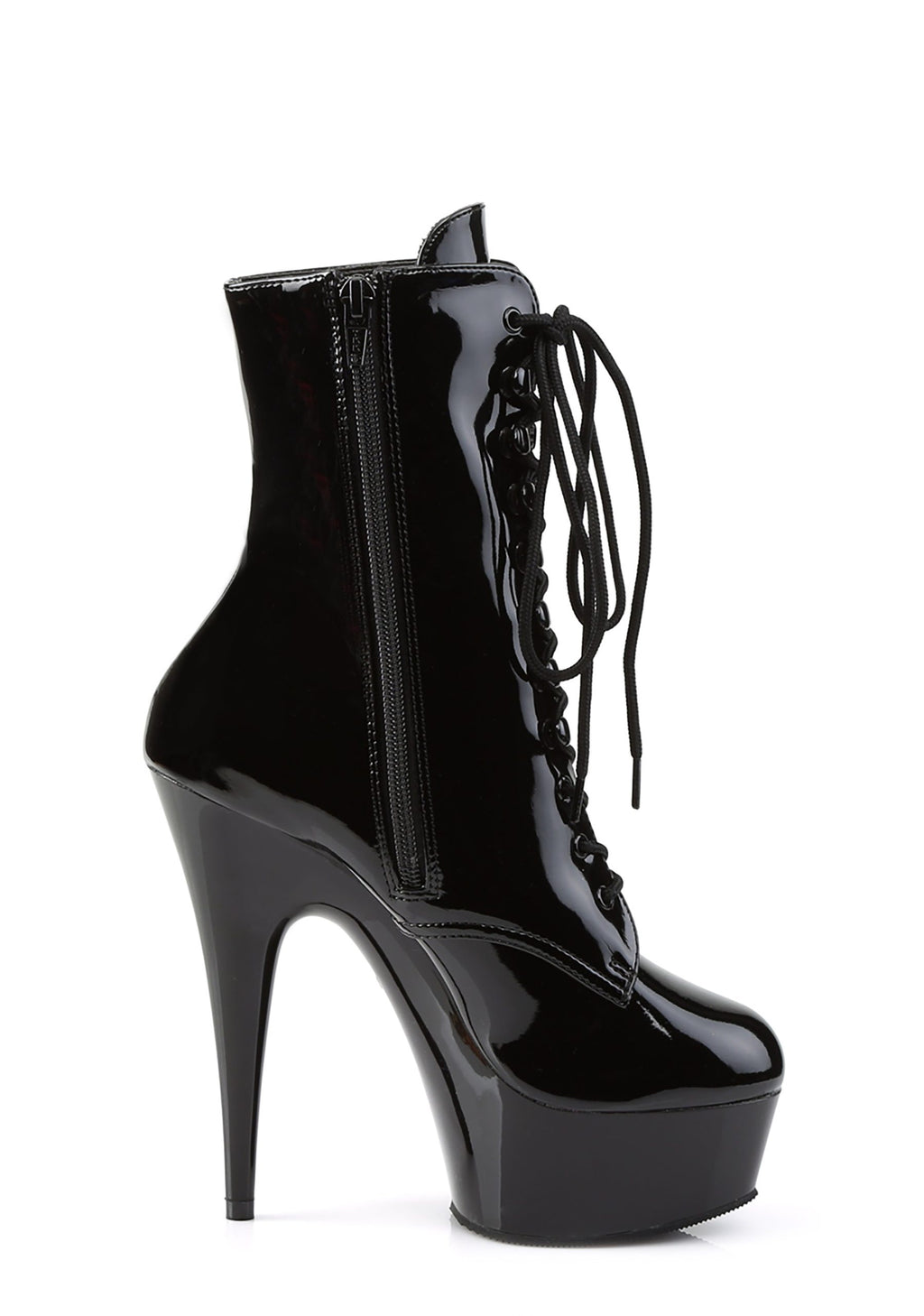 Delight-1020 Platform Ankle Boots-Black