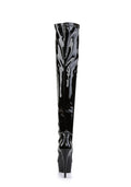 Delight-3000 Platform Thigh High Boots-Black