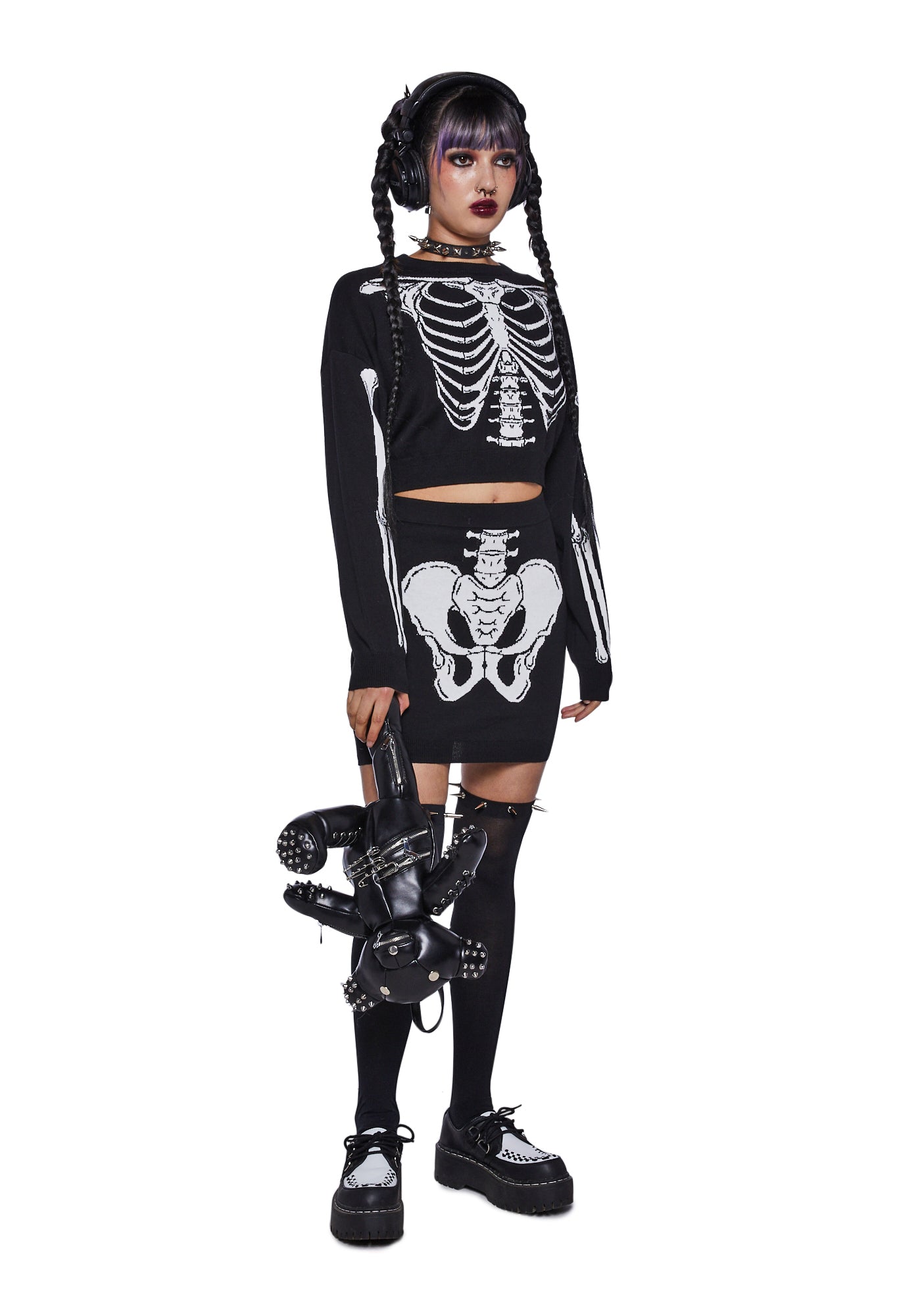 X-Ray Vision Knit Skirt Set