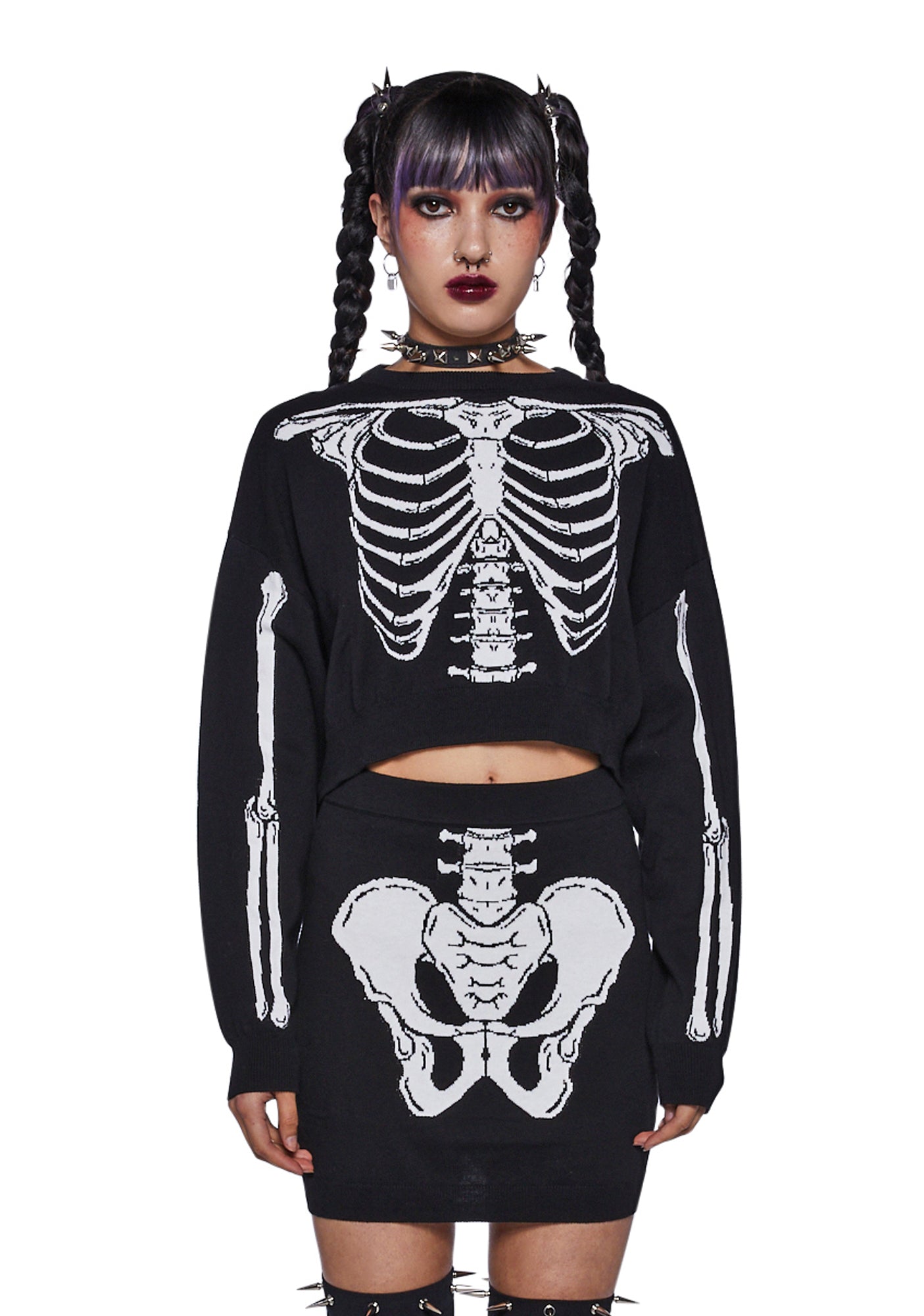 X-Ray Vision Knit Skirt Set