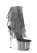 Adore-1017SRS Platform Ankle Boots-Clear