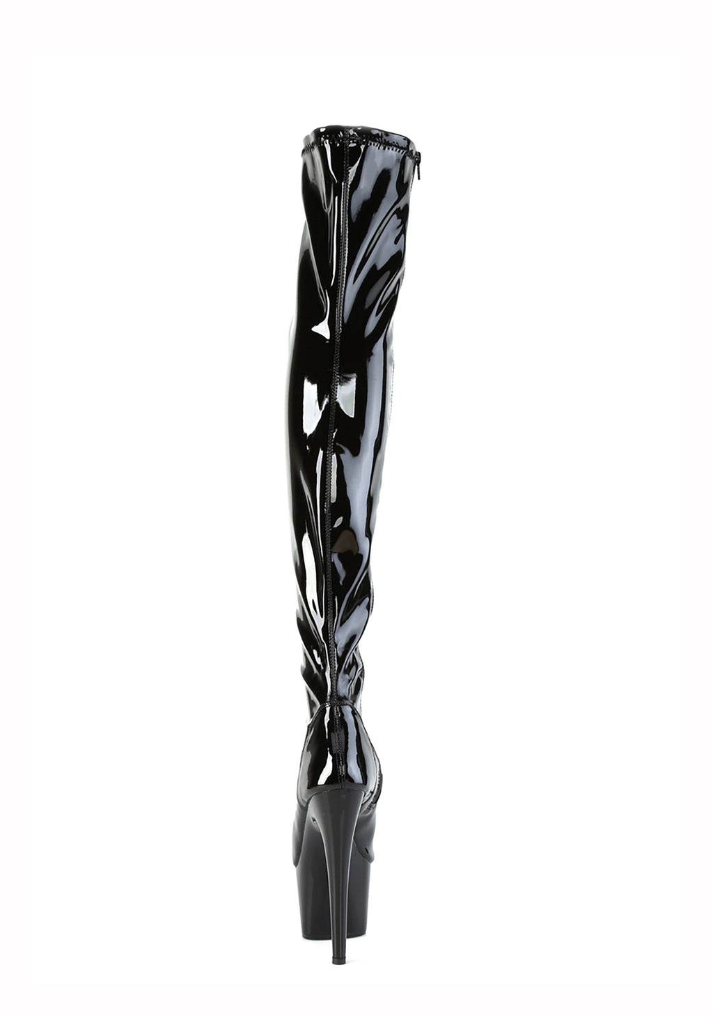 Adore-3011 Platform Thigh High Boots-Black