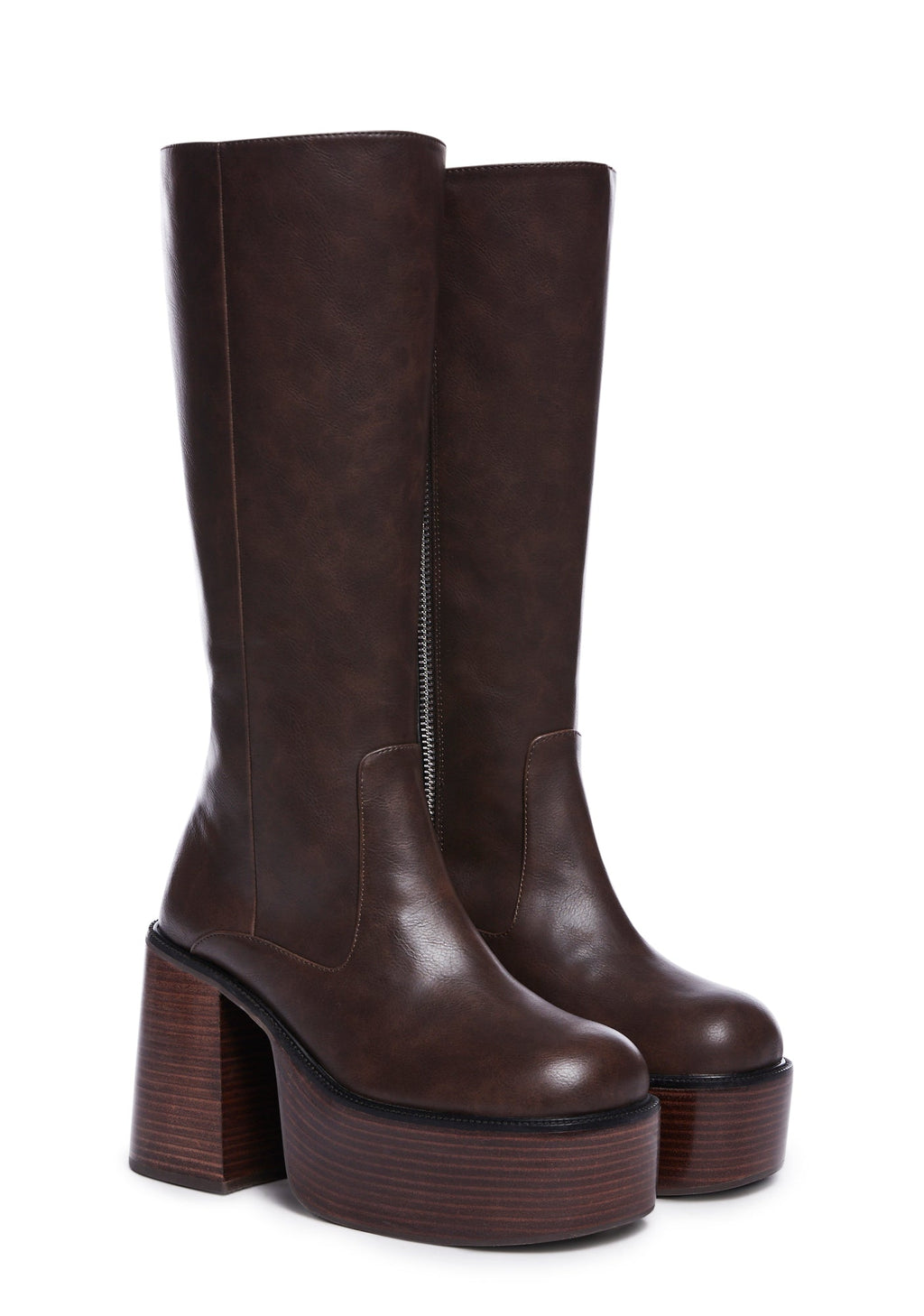 Vintage Soul Knee High Boots – Chocolate