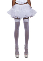 Ruffle Your Feathers Petticoat Skirt – White