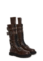 Cognac Hour Of Devastation Combat Boots