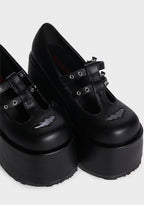 Camel-55 Platform Mary Janes